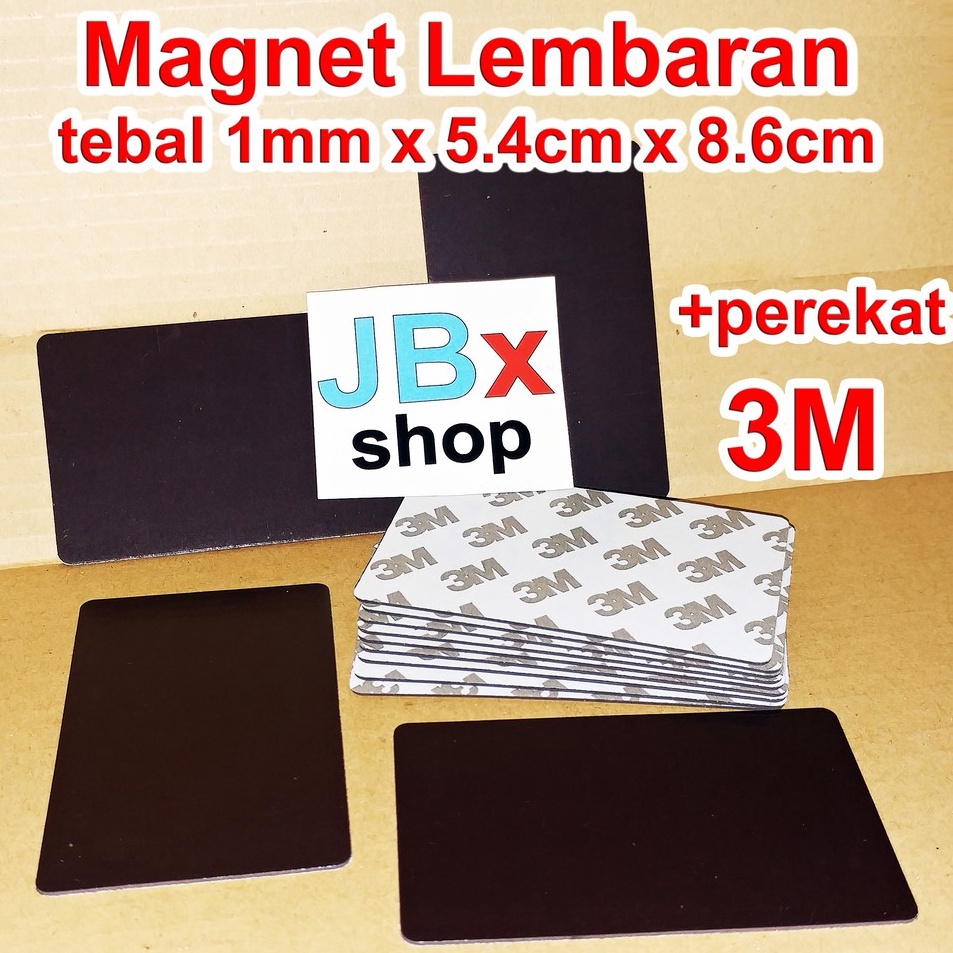 

Best Promote Magnet sheet lembaran double tape 3M 1pack isi 15pcs tebal 1mm x 54cm x 86cm
