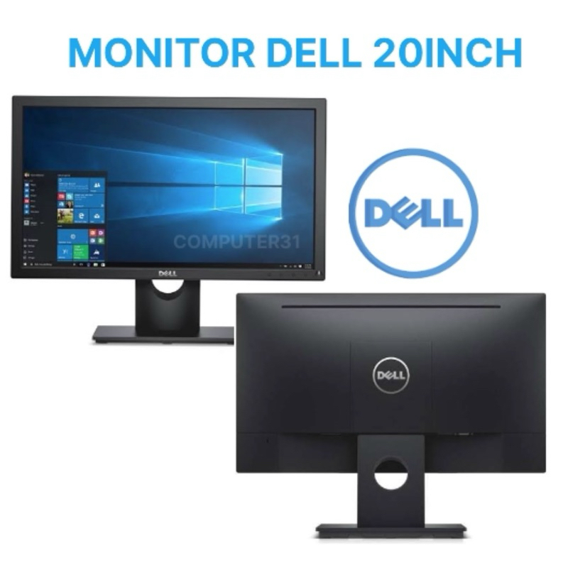 Dell E2016H Monitor LED 19.5 Inci dengan Teknologi TN