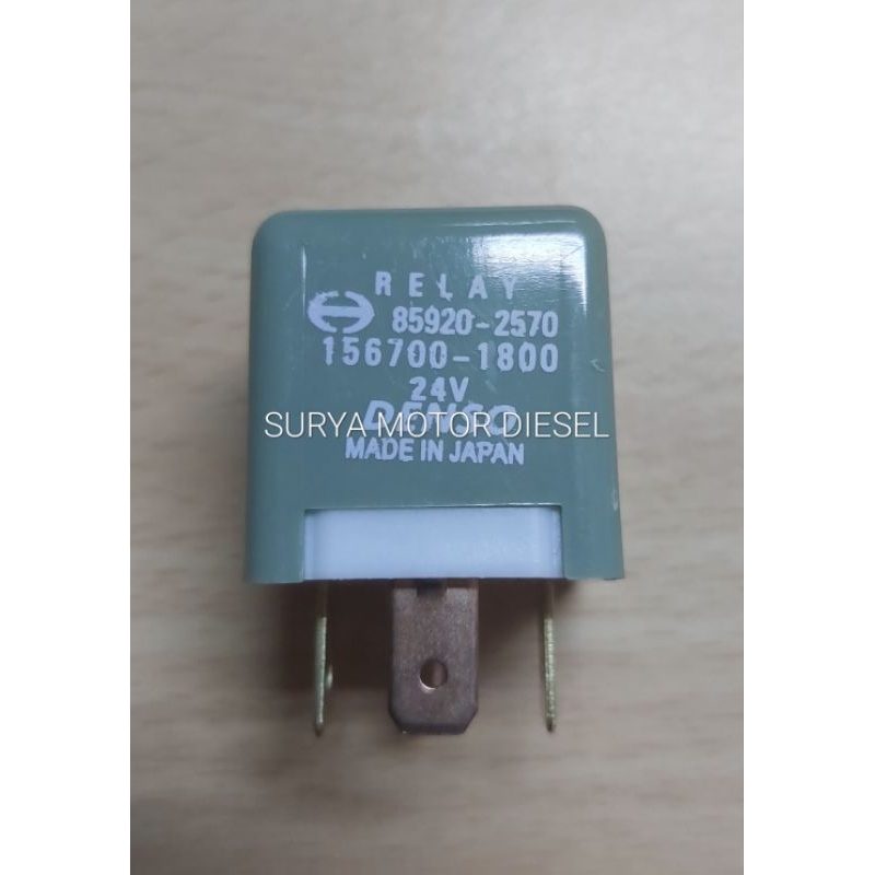 RELAY 85920-2570 156700-1800 24V KAKI 4 DENSO JAPAN