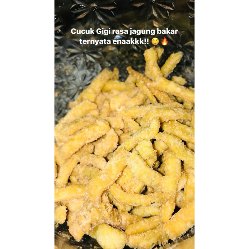 

Kue Cucuk gigi Sanjaya rasa jagung bakar