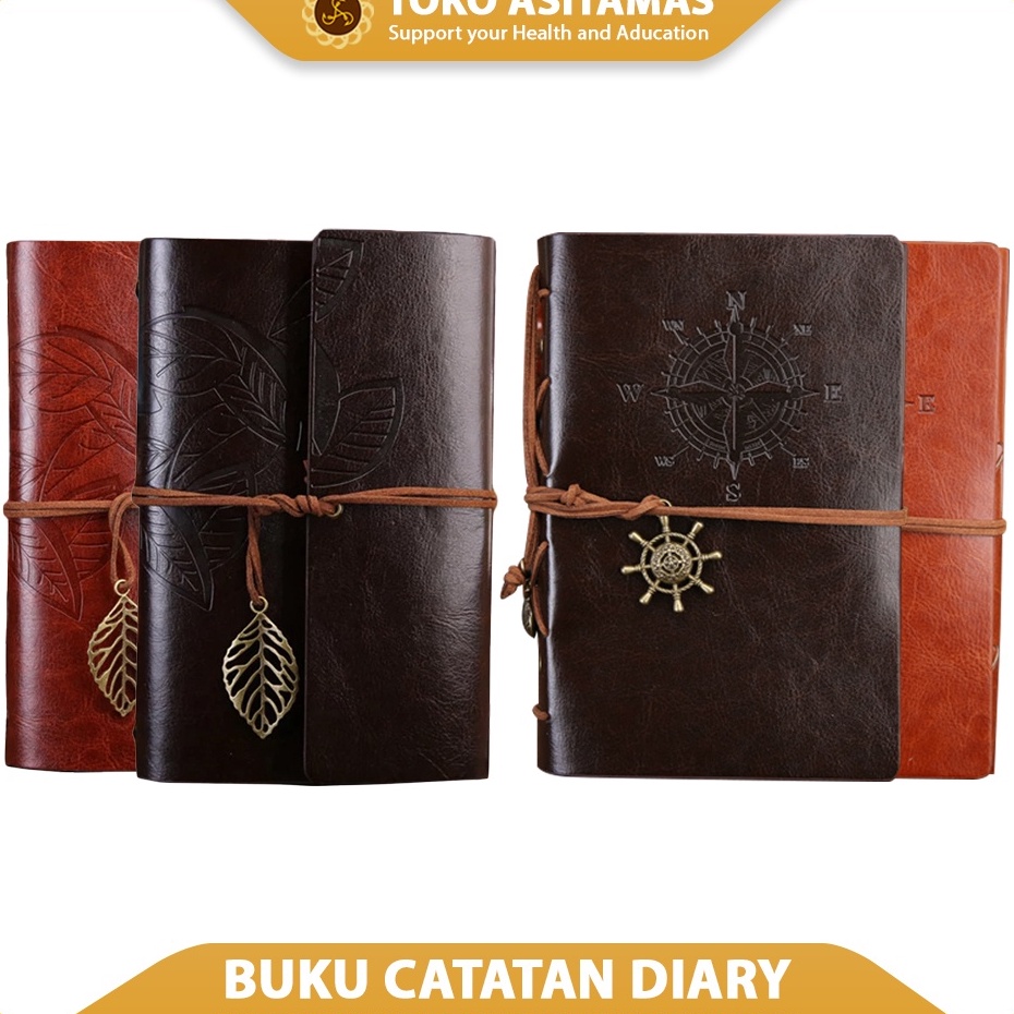 

Promo Menarik Buku Catatan Diary Notebook A5 A6 Aestetic Binder Cover Kulit PU Leather Retro Agenda Gaya Vintage Retro