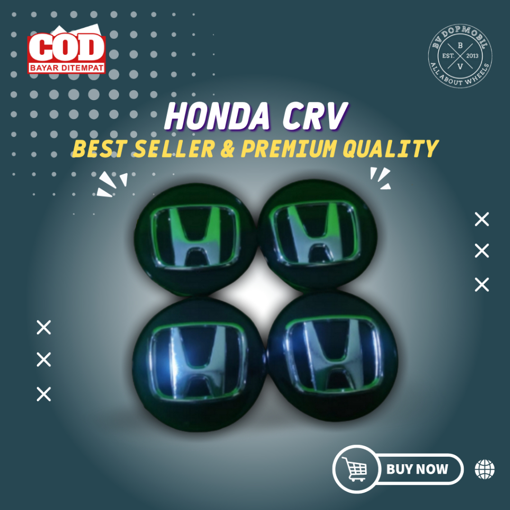 1Pcs 70mm Honda tutup roda tutup velg dop mobil CRV HRV BRV Odyssey RING 17 18 Chrome Hitam Merah