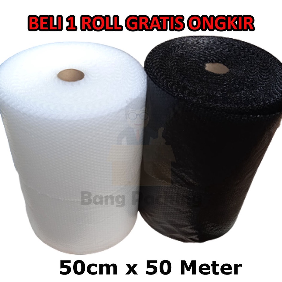 

Super Promosi Bubble Wrap 5cm x 5M bubble wrap roll bubble wrap bening bubble wrap hitam plastik bubble babel