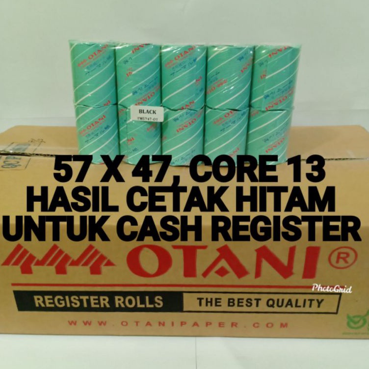 

Sedang Populer Kertas Struk Thermal 57x47 Core 13 Merk Otani 1Pack isi 1Roll