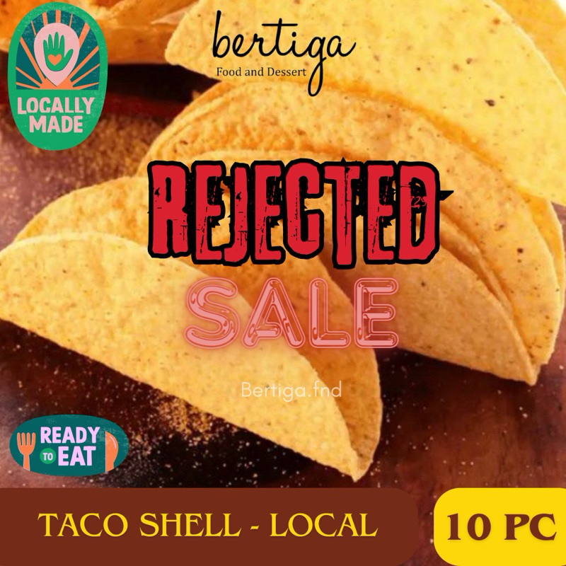 

(REJECTED SALE) Taco Shell Yellow Corn 12cm/4.5inch isi 10pcs/pack - LOCAL