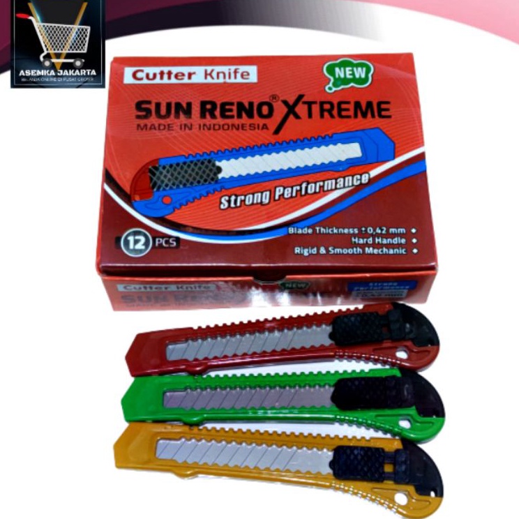 

Terbaru AJ Pisau Kater cutter besar L5 Cutter besar knife SunReno Xtreme Grosir 12pcs