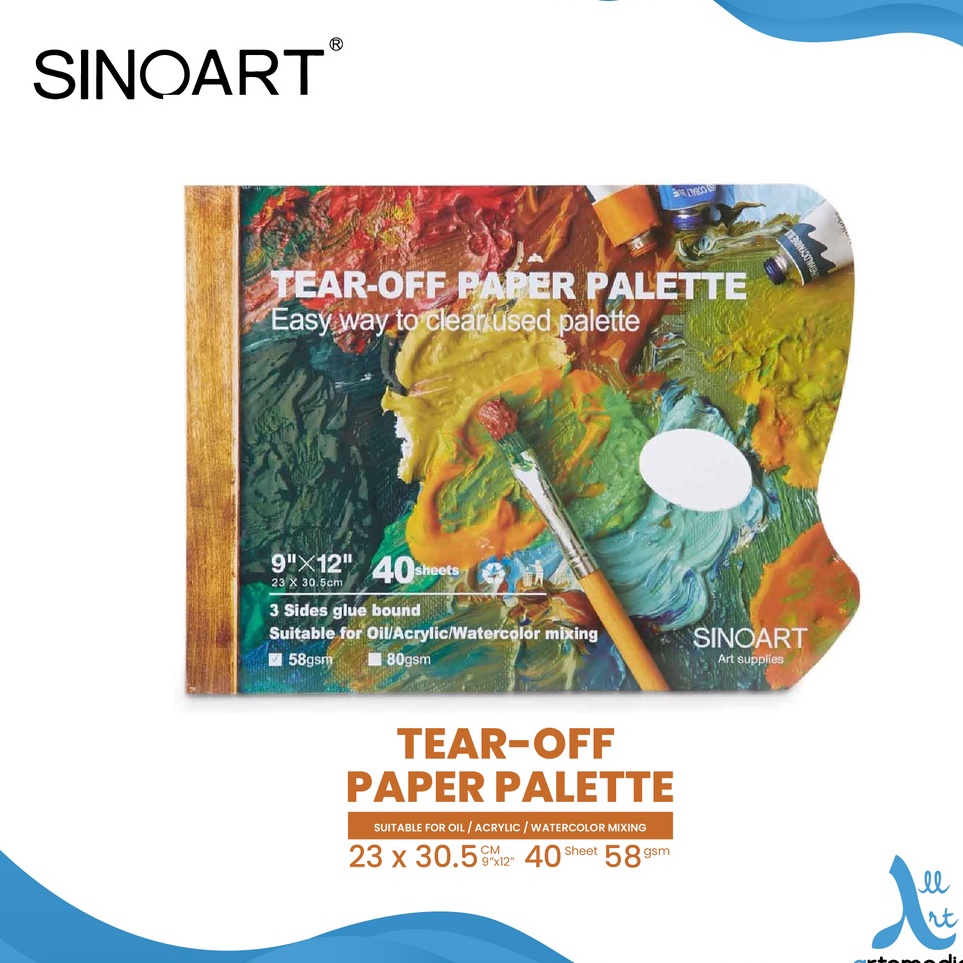 

Garansi Uang Kembali Palet Kertas Sinoart Tear Off Palette 58gsm