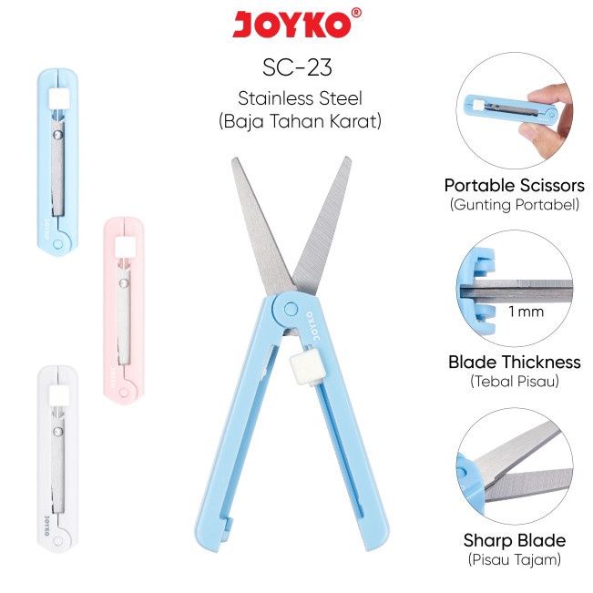 

Super Testimoni Gunting Mini Portable Scissors Joyko SC23