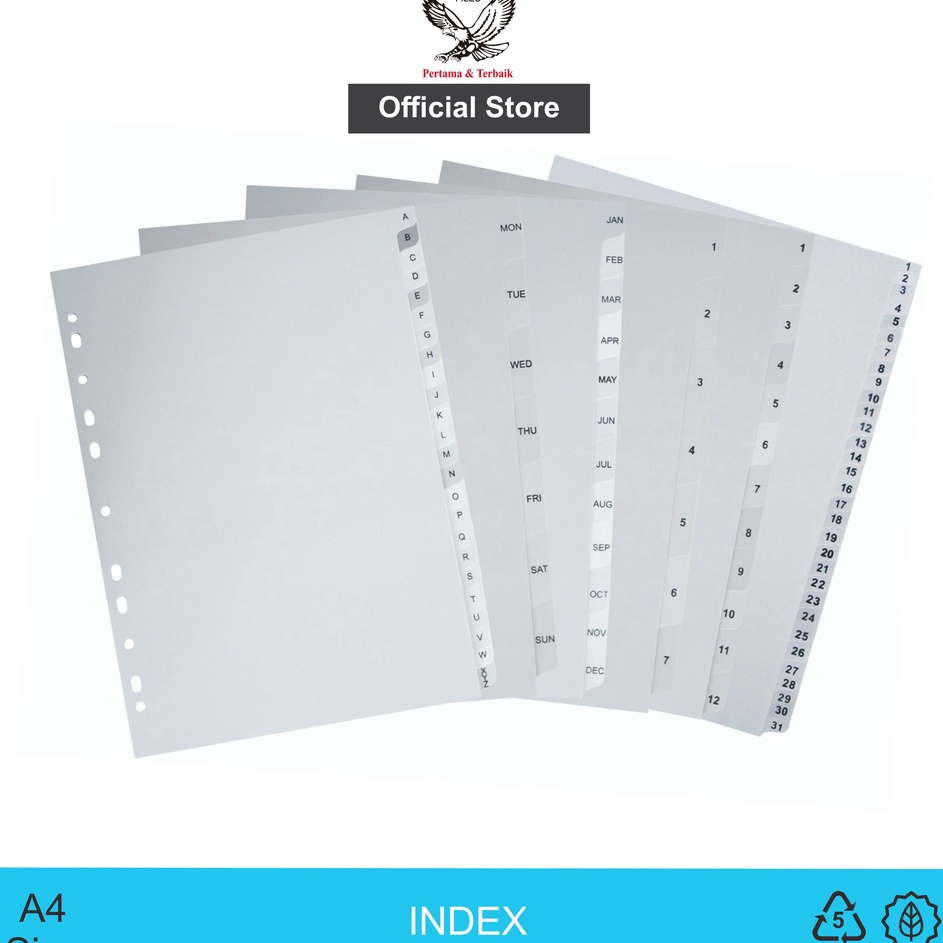 

Model Cantik EAGLE Pembatas Binder A4 Berbagai Index TABS Plastik Divider Odner Divider Index File Divider Index