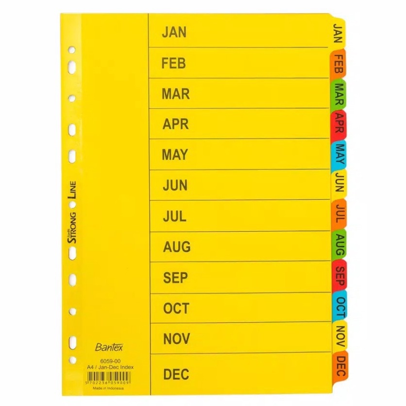 

Garansi Langsung Pembatas Divider Bulan A4 Bantex 659