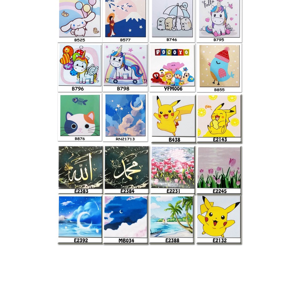 

Langsung Pilih METH PAINTING BY NUMBERS 2X2 PONY CINNAMOROLL SUMIKKO GURASI PIKACHU KALIGRAFI VIEW CUTE LUCU PAINT MEWARNAI PEMANDANGAN