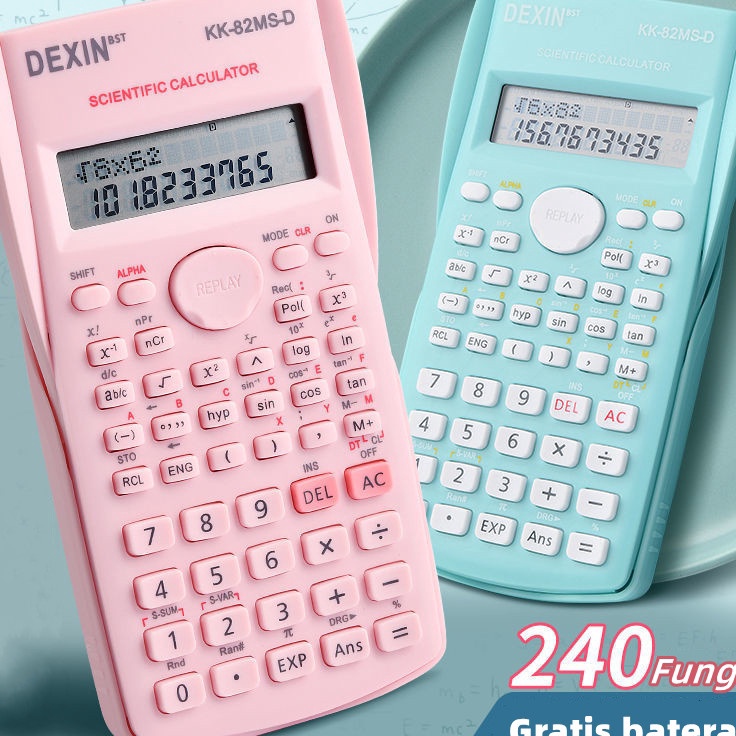 

Serbu Obral Kalkulator Color Function Scientific Kalkulator 24 Fungsi Kalkulasi 3 Warna 17 scientific calculator KK82MSDGratis baterai