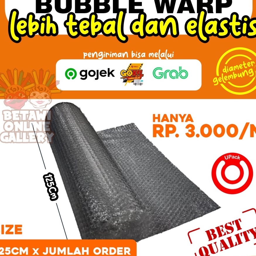 

Murah Terpopuler Bubble Wrap Meteran ukuran 125 CM x 5 METER