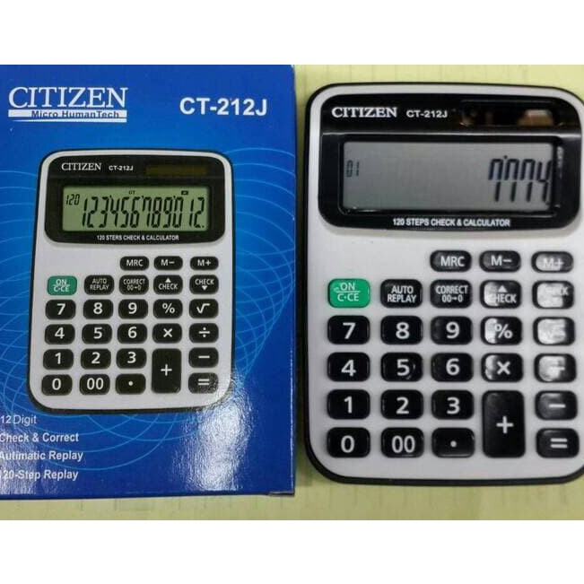 

Update Pilihan Kalkulator CITIZEN CT212J Tombol Lembut 12 Digit Layar Besar 212 CITIZEN