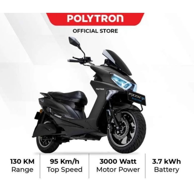 Polytron Fox R Electric Sepeda Motor Listrik - OTR Jabodetabek