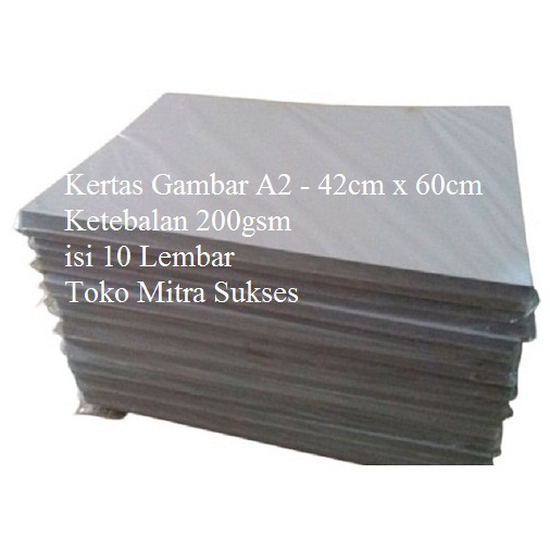 

Murah Untung Kertas Gambar 2gsm A2 42cm x 6cm isi 1 Lembar