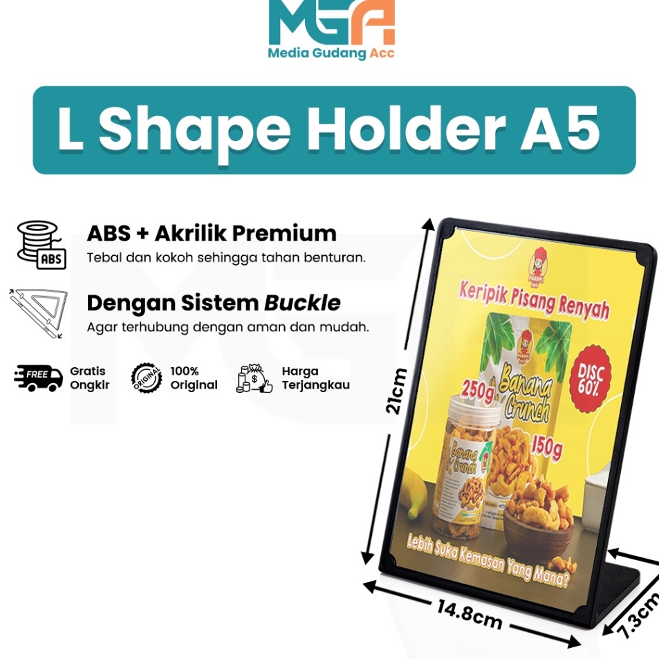 

Penjualan Khusus UHOOTEMPAT BROSUR AKRILIK L A5 TENT HOLDER ACRYLIC TENT CARD DISPLAY