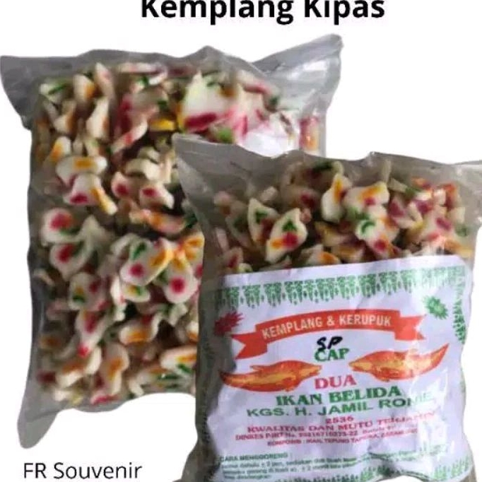 

500 gr kemplang kipas kerupuk Kipas kempelang Kipas palembang