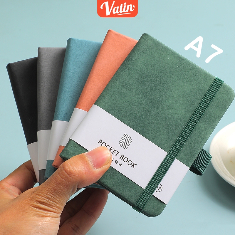

Notebook mini pocket A7/A6/A5 Buku catatan kecil Book aesthetic portable Buku tulis memo agenda Bullet Journal Diary planner multicolor-Vatin_Shop