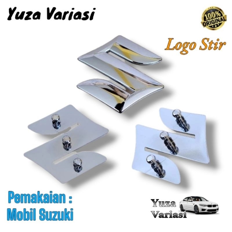 Emblem Logo Stir Suzuki Original / Logo Stir Suzuki Original Premium // EMBLEM LOGO STIR SETIR SUZUK