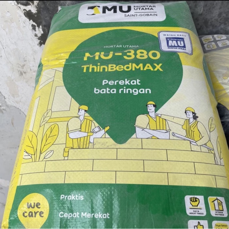 MORTAR UTAMA MU 380 thinbedmax 40 kg