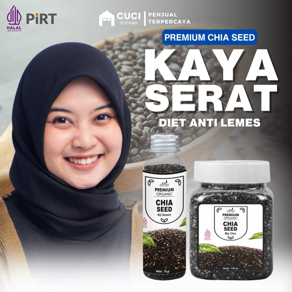 

[ORIGINAL] Chia Seeds Organik Untuk Pengecil Perut Camilan Diet Murah Penurun Berat Badan Bebas Gula Dan Rendah Kalori Pelangsing Badan Cepat