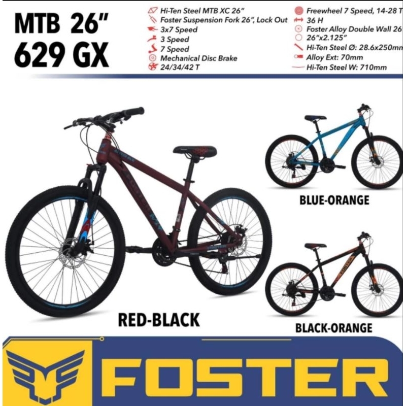 Sepeda Mtb Gunung 26 Foster 629 GX 629GX