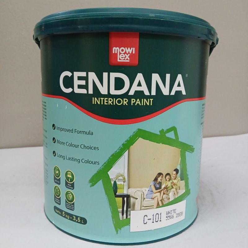 CAT TEMBOK DALAM /CAT TEMBOK INTERIOR/CAT DINDING INTERIOR/CAT TEMBOK MOWILEX CENDANA 25 KG