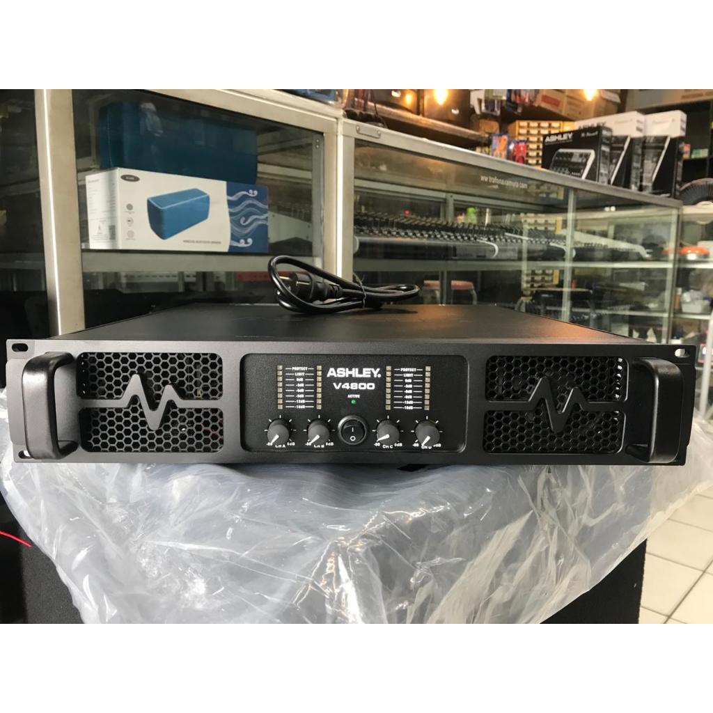 Power Amplifier 4 Channel Ashley V4800 V 4800 Original ASHLEY V4800 ashley v4800 power amplifier