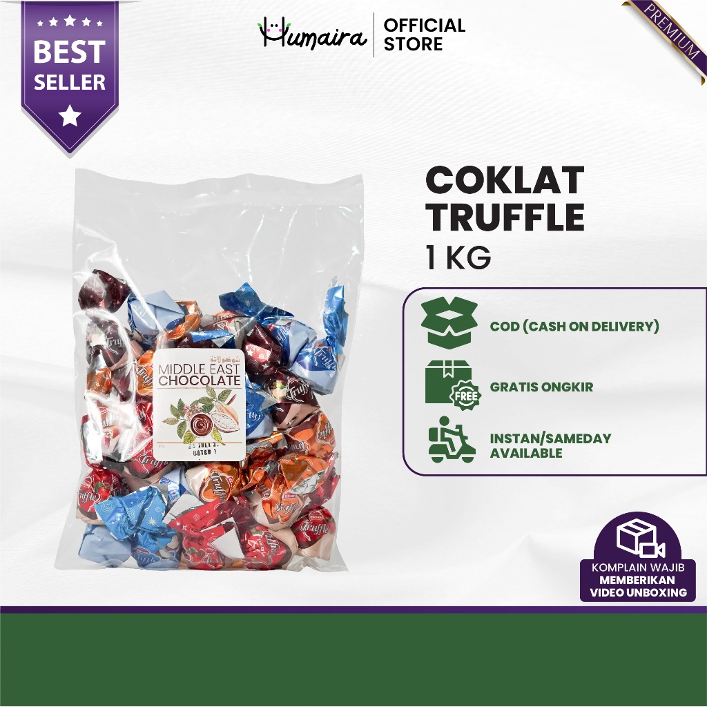 

Coklat Arab Elevan Truffle Mix Turkey Oleh Oleh Haji Umroh