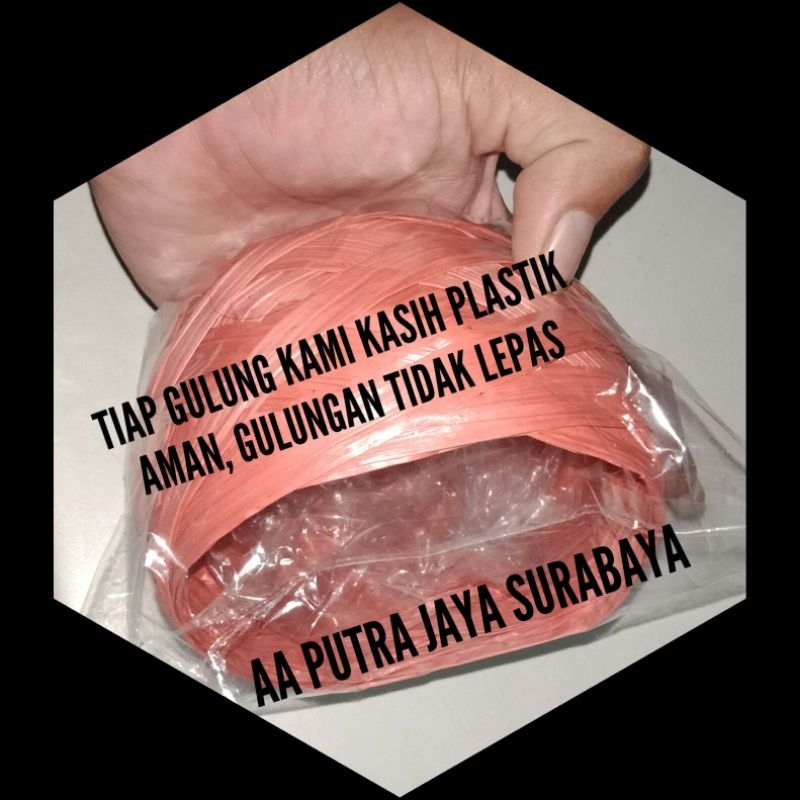 

1 ball (12 gulung) Tali Rafia Warna gulungan 17 gram