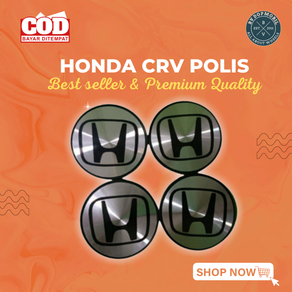 1Pcs 70mm Honda tutup roda tutup velg dop mobil CRV HRV BRV Oddysey RING 17 18 Polish