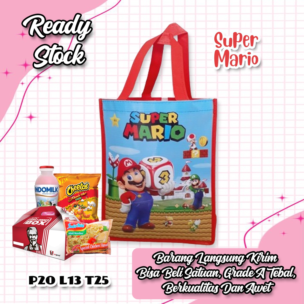 

Ready Stock Tas Kotak Ulang Tahun Anak Motif Super Mario