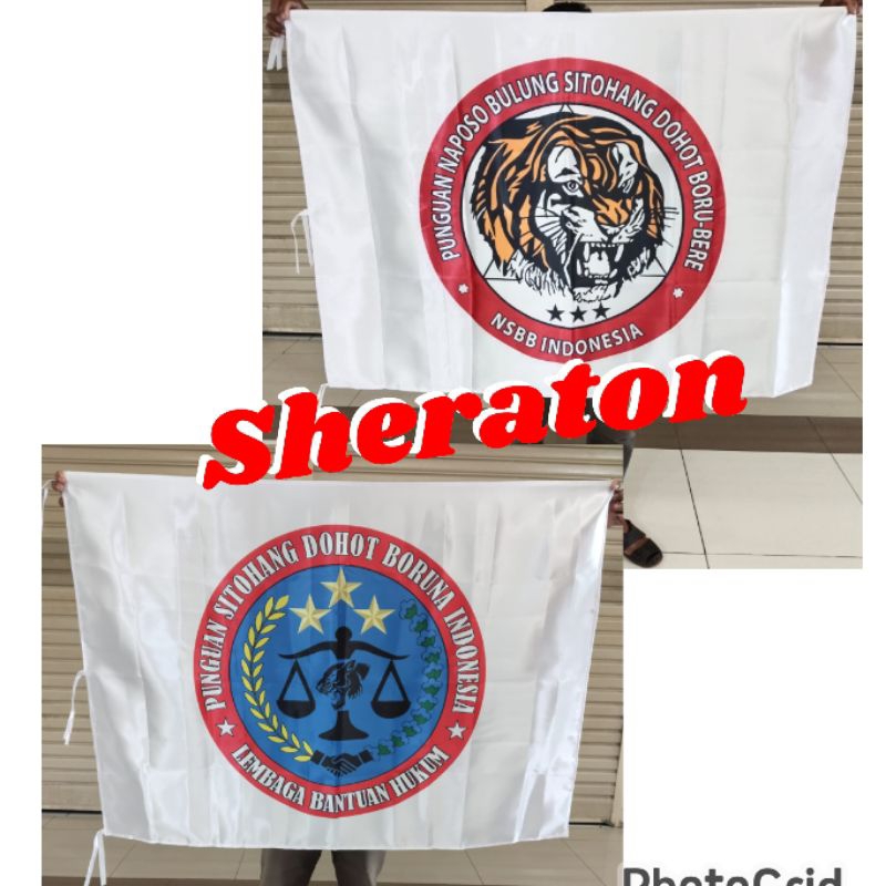 custom bendera printing bendera ruangan bahan satin ukuran 60cm x 90cm