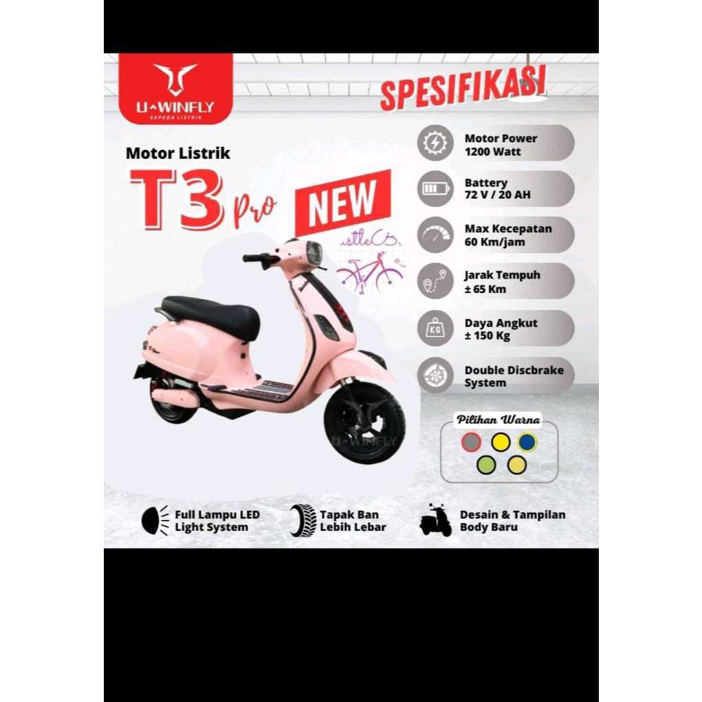 Sepeda Motor Listrik UWINFLY T3S PRO