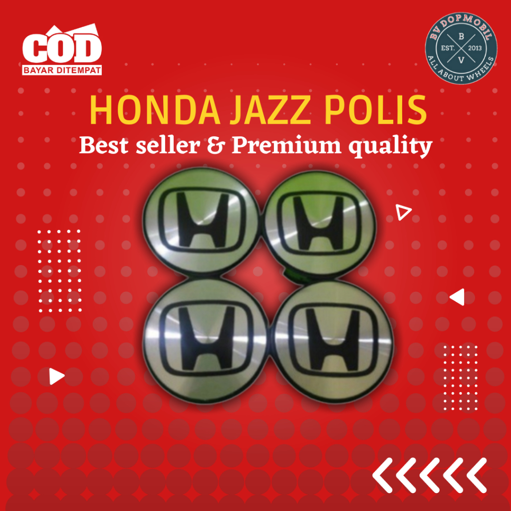 1Pcs 58mm Honda Tutup velg Tutup roda Dop Mobil  Jazz Rs Mobilio Freed Brio Accord Ring 14 15 Polish