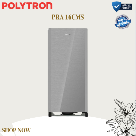 POLYTRON Kulkas 1 Pintu Belleza 160 liter PRA 16CMS/PRA-16CMS/PRA 16CMS/KULKAS 1 PINTU 160L/KULKAS B