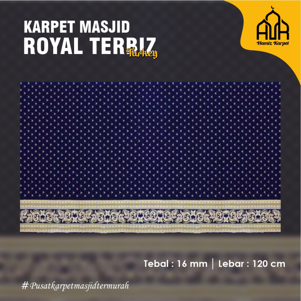 KARPET SAJADAH MASJID ROYAL TERBIZ TURKI