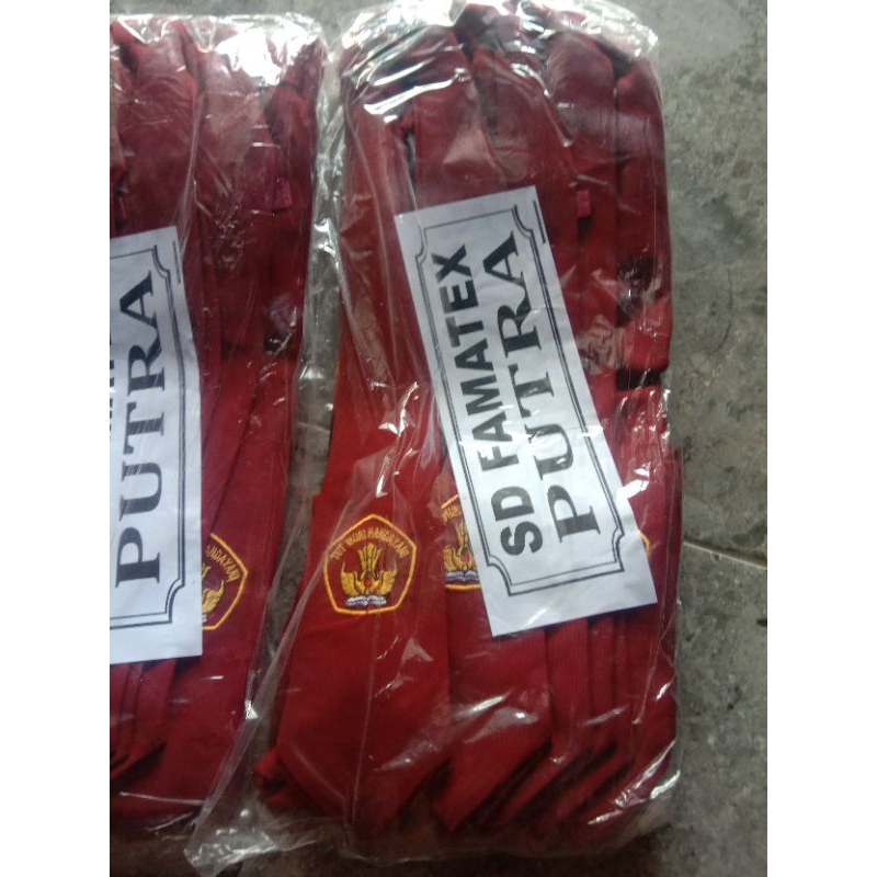 Dasi SD Putra Putri  / Dasi SD Panjang bordir / Grosir Dasi SD (20)