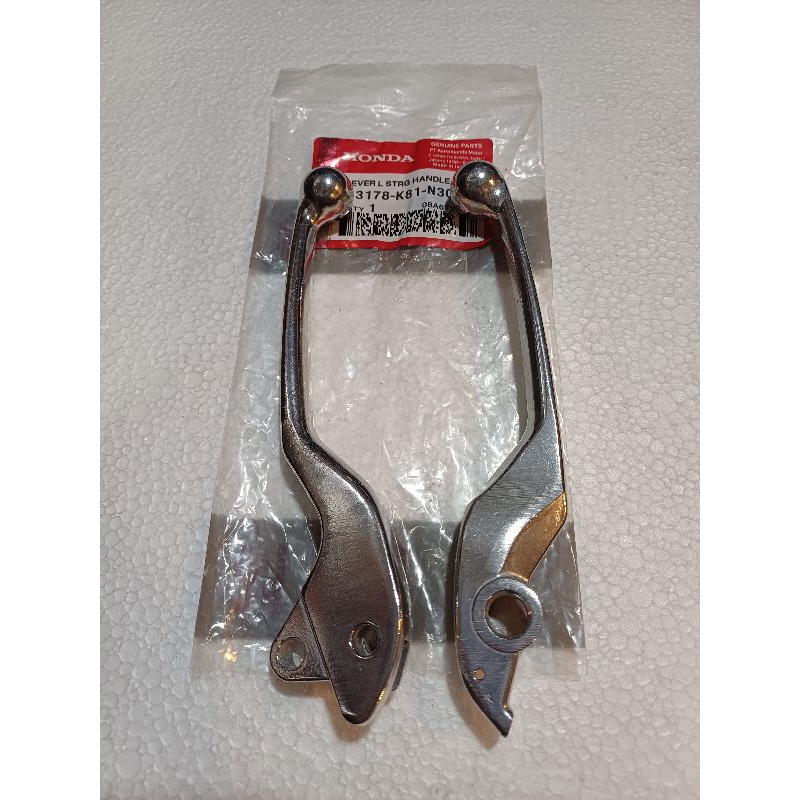 handle handel rem beat new Led deluxe genio beat street Scoopy fi new Vario 150 new silver sepasang 