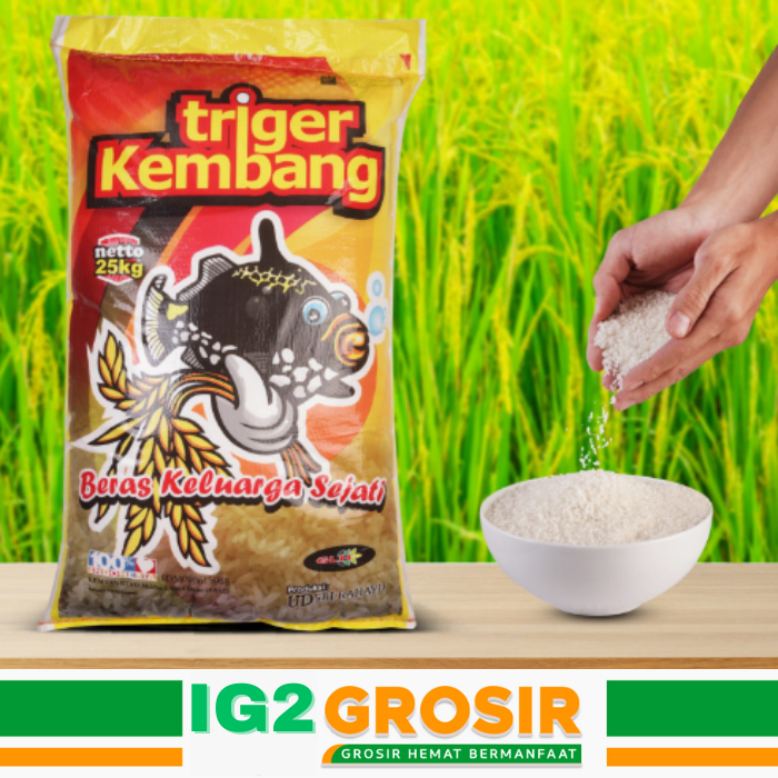 

Beras Triger Kembang 25kg Kualitas Premium Enak Putih Bersih Tanpa Bahan Pengawet