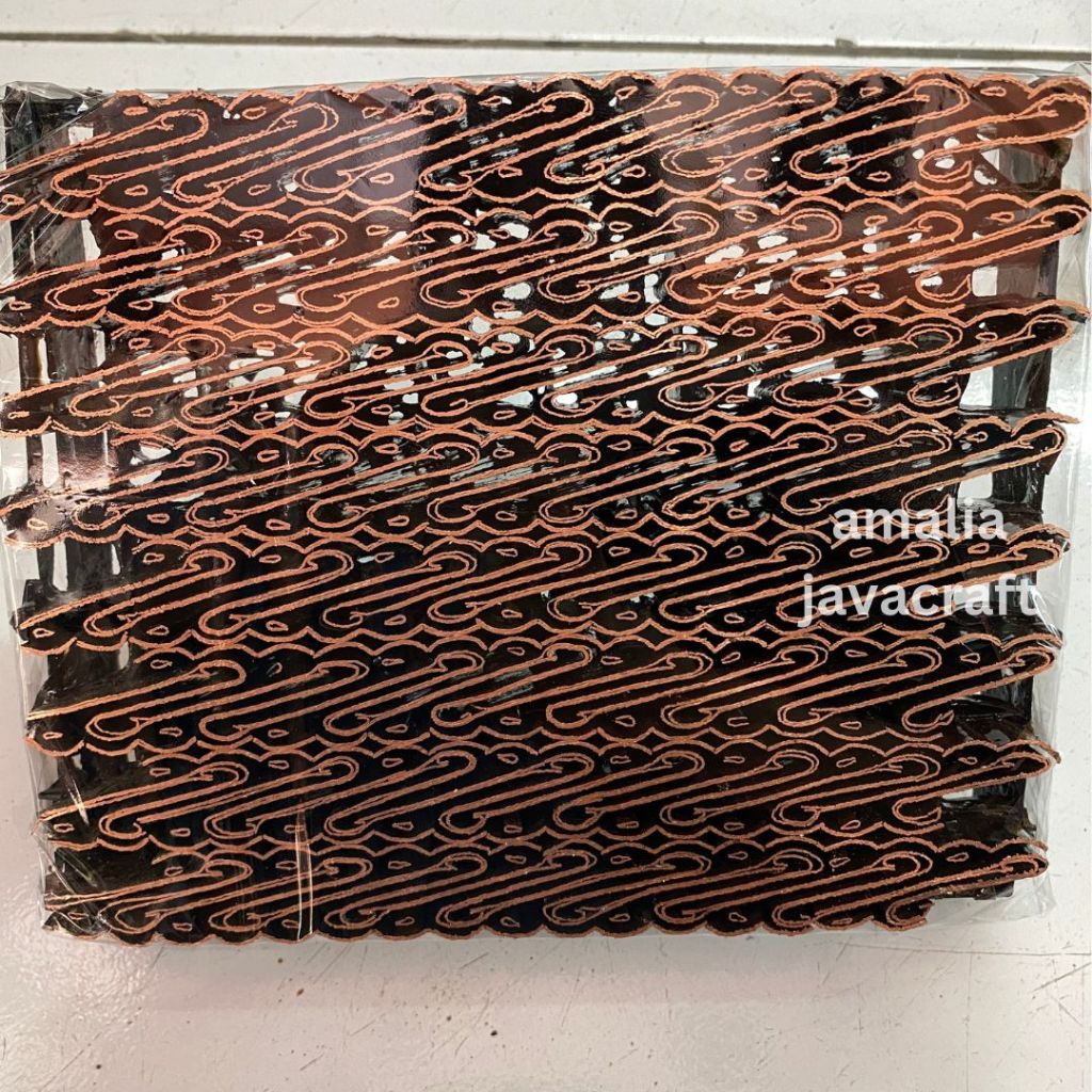 alat cap batik tembaga motif lereng kecil canting cap batik