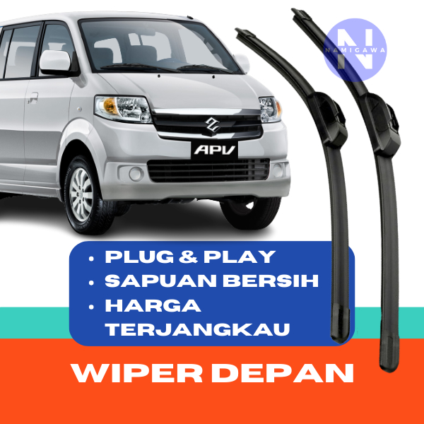 WIPER APV DEPAN WIPER APV ARENA WIPER APV LAMA 1 SET DEPAN KANAN KIRI FRAMELESS