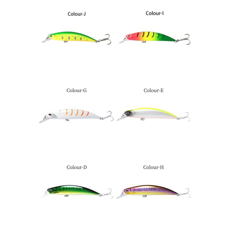 minnow replika ryuki  8 cm 13 gram  - umpan casting ikan predator killer