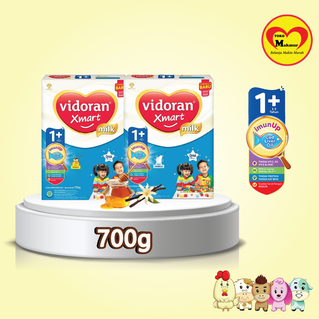 Vidoran Xmart 3+ Vanila / Madu 700gr / Toko Makmur Dukuh Kupang
