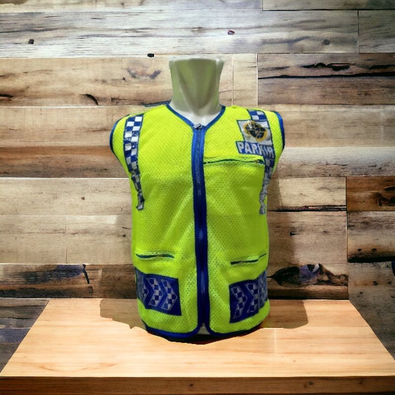 JHJ Rompi Parkir Pria Hijau Stabilo Ukuran M-2XL