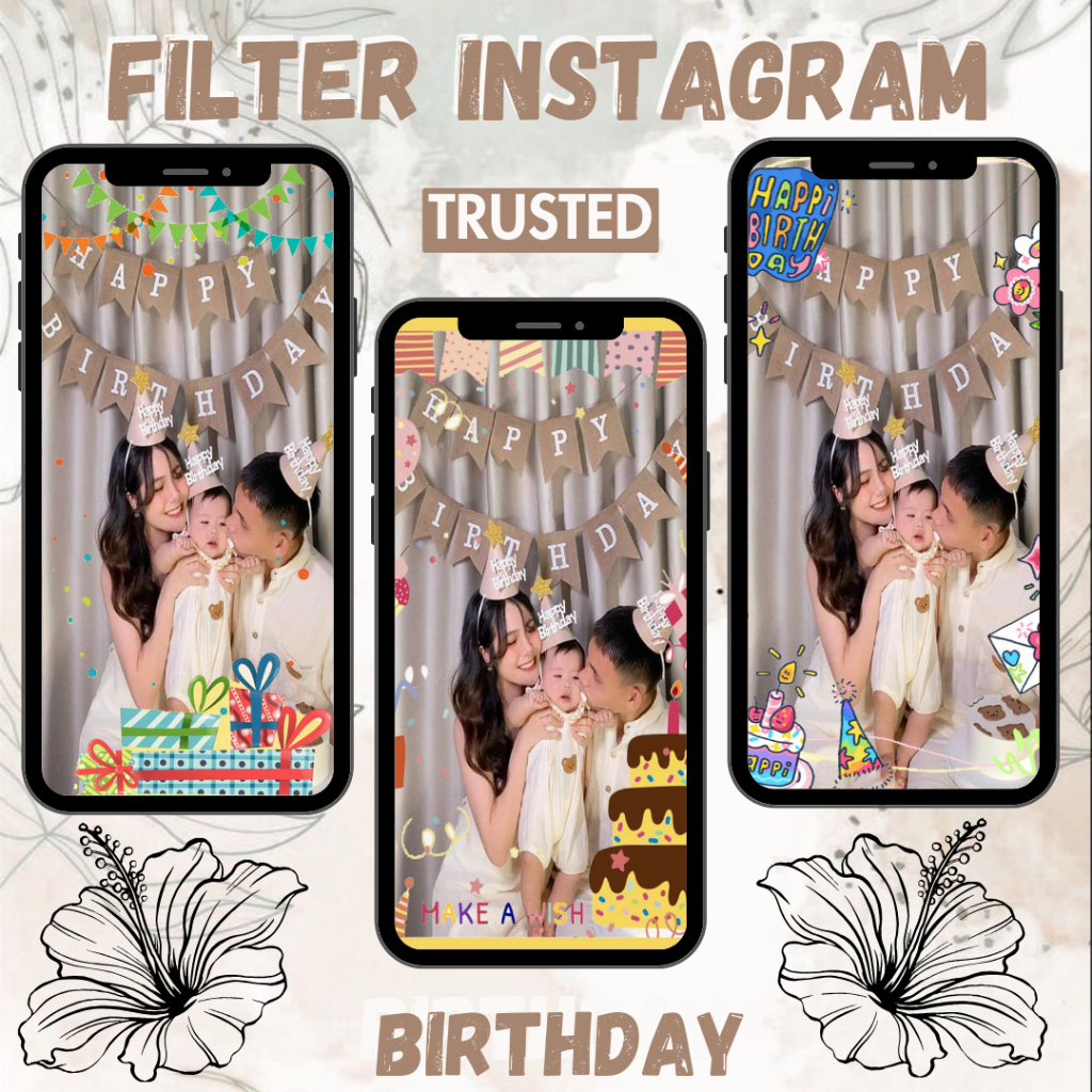 FILTER INSTAGRAM HAPPY BIRTHDAY/ULANG TAHUN - JASA BUAT FILTER