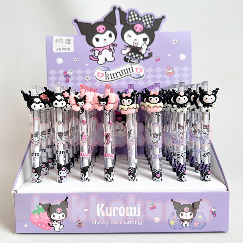 

( LLM ) Pulpen / PEN GEL Karakter Kuromi Lucu Bandul Resin 3D