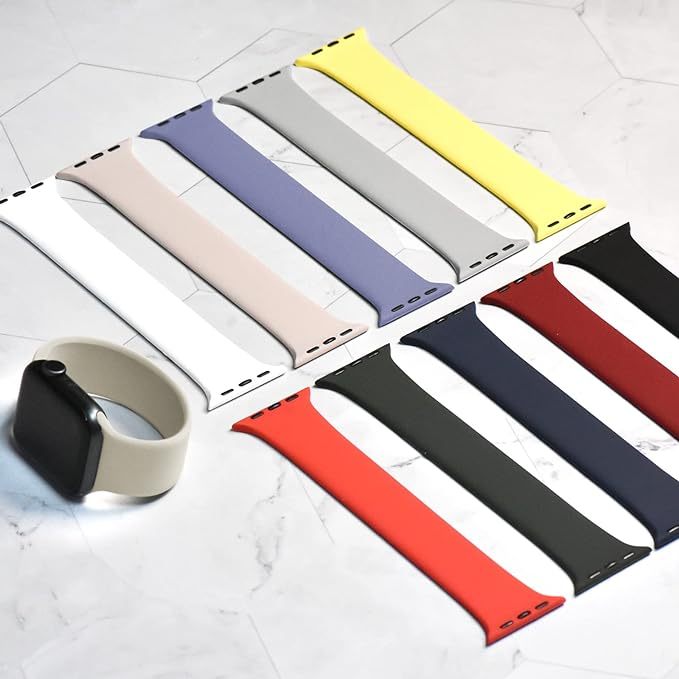 Solo Loop Strap Watch Tali Karet Jam Tangan iWatch 8 7 6 SE 5 4 T500 T55 Ultra T900 T800 SmartWatch