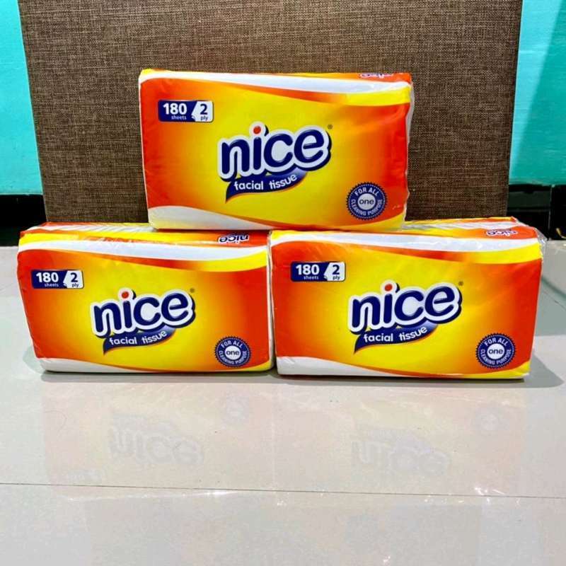 nice tisu terlembut 180 sheet kemasan baru